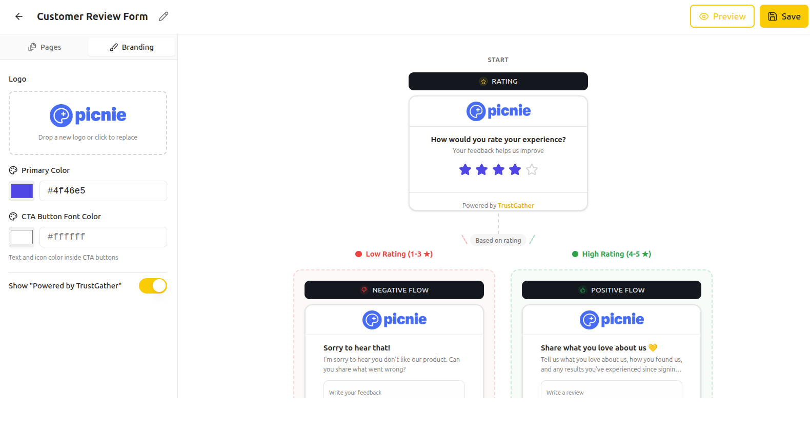 Collect Reviews feature screenshot